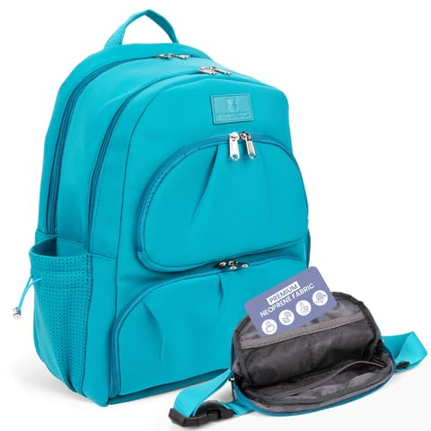 Alira Women’s Lunch Backpack with Insulated Cooler & Belt Bag – Premium Neoprene Work & Travel Laptop Backpack (17”)