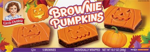 Little Debbie Pumpkin Brownies – Fudge Brownies with Orange Icing (Limited Edition Fall Treats)