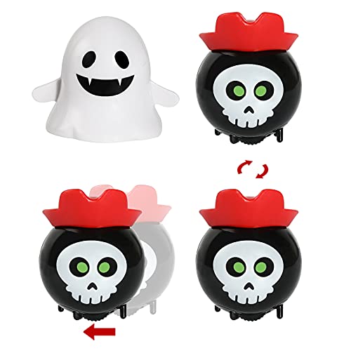 Halloween Wind-Up Toy Assortment – 12pcs Walking & Jumping Halloween Characters for Kids Party Favors