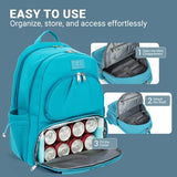 Alira Women’s Lunch Backpack with Insulated Cooler & Belt Bag – Premium Neoprene Work & Travel Laptop Backpack (17”)