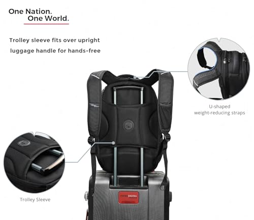 Swissdigital Design Travel Laptop Backpack – TSA Friendly USB-C Charging RFID Business Bag