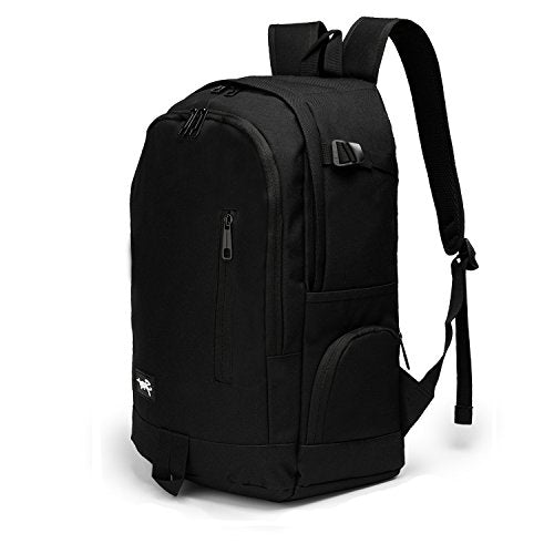 RICKYH Style Lightweight Backpack for Men & Women – Multi-Compartment College & Travel Daypack with Laptop Sleeve (Black)