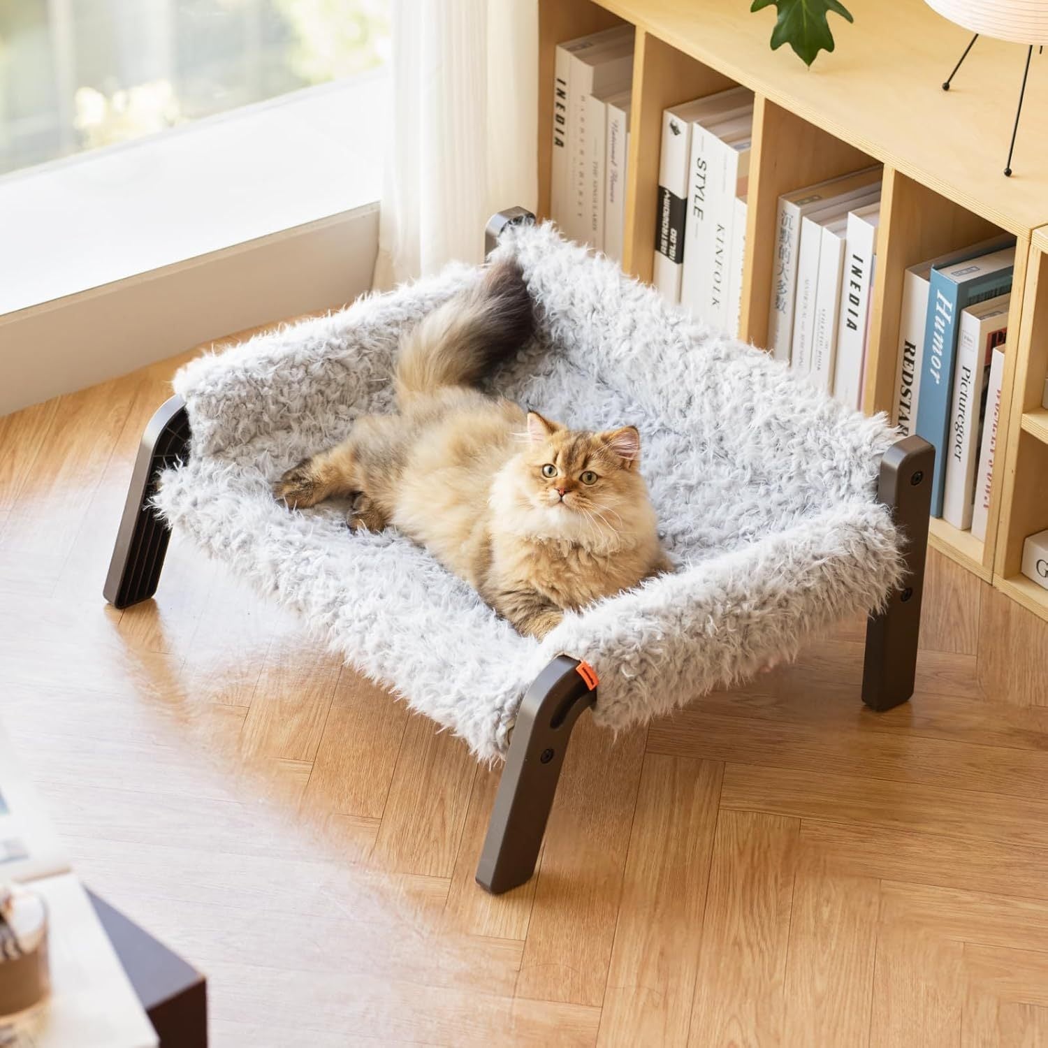 Mewoofun Elevated Pet Bed – Raised Cat & Small Dog Couch with Washable Cover, Non-Slip Base & 44 lbs Support