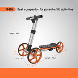 20-in-1 Engineering & Balance Bike Building Kit for Kids - STEM Learning Ride-On Toy
