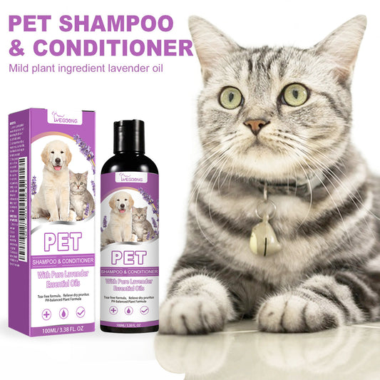 Soothing Pet Bath Shampoo – Anti-Itch Formula for Smooth, Shiny Fur Without Tangles