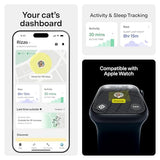 Fi Mini GPS Tracker for Cats LTE Real-Time Tracking Waterproof Smart Collar Attachment with Escape Alerts