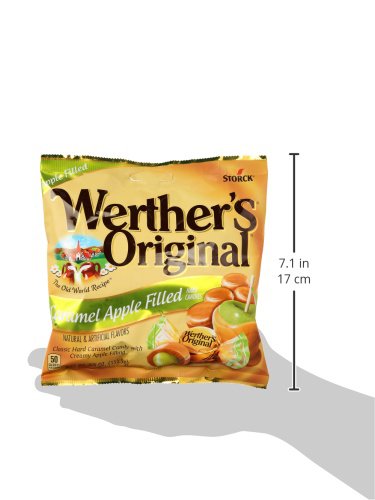 Caramel Apple Filled Hard Candies – Classic Caramel Shell with Creamy Apple Center (6.3 oz Bag)