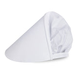 PARTYEVER Handmaids Bonnet Women's Victorian White Wide Brim Bonnet Head Cover Cap Handmaiden Cosplay Hat Costume Accessory