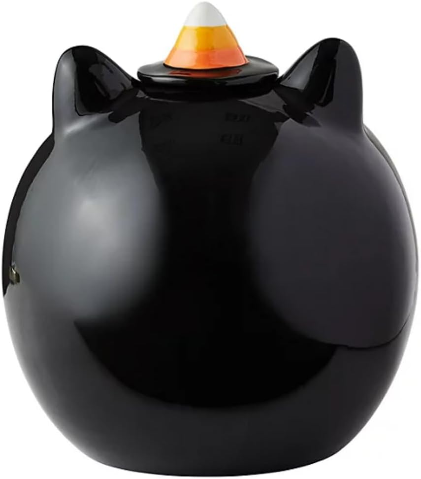 Member’s Mark Ceramic Halloween Candy Bowl – Black Cat Party Decoration (Trick-or-Treat Bowl)