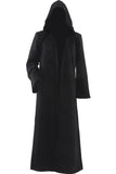 Men’s Black Witch Cloak – Adult Hooded Halloween Robe for Cosplay & Parties