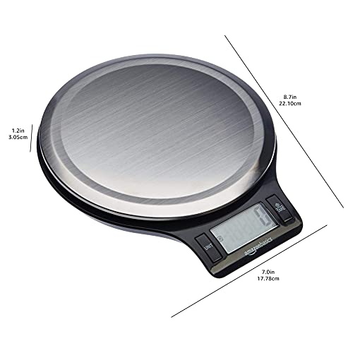Digital Kitchen Scale with Stainless Steel Platform – Precision Food Scale with LCD Display