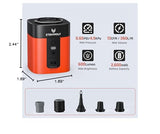 Portable Electric Air Pump with LED Camping Light – Rechargeable Mini Inflator for Air Mattresses, Pool Floats & Camping Gear