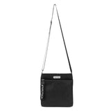 Nautica Diver Nylon Small Crossbody Bag for Women – Lightweight Travel Purse with Adjustable Strap (Black)
