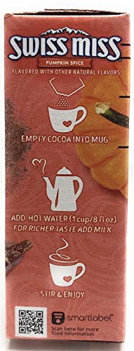 Pumpkin Spice Hot Cocoa Mix – Low Caffeine Creamy Fall Drink (1.58 lb Bag + 2 Single-Serve Packs)