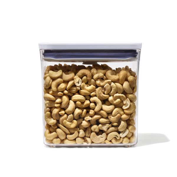 Airtight POP Food Storage Containers – Stackable BPA-Free Pantry Canisters (Clear)