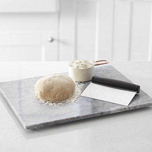 Stainless Steel Dough Scraper & Chopper with Measurement Marks – Non-Slip Handle