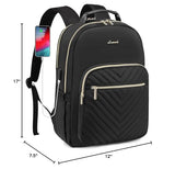 LOVEVOOK Quilted Laptop Backpack Purse for Women – USB Charging Work & Travel Backpack 15.6”