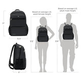 Travelon Active Packable Anti-Theft Backpack – Lightweight Foldable Travel Daypack with RFID Protection (Black)