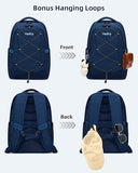 Hantrip Large School & College Backpack with Laptop Compartment, Chest Strap, Water-Resistant Design