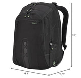 Targus Spruce EcoSmart TSA-Friendly Travel Laptop Backpack for 17 Inch Laptops, Carry-On Business Bag