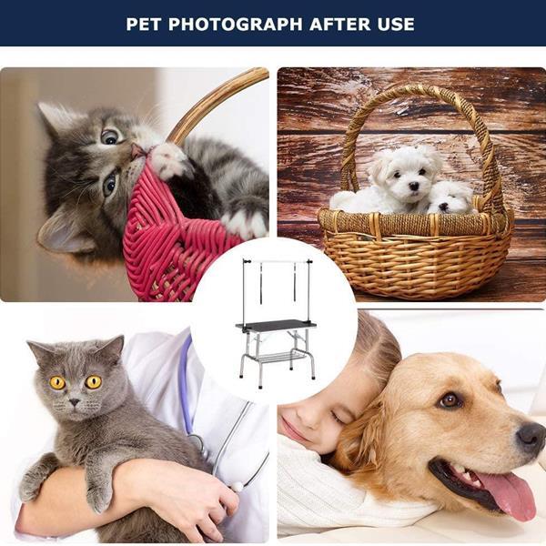 Pet Dog Grooming Table – Portable Foldable Grooming Station with Non-Slip Surface, Adjustable Arm & Safety Restraint