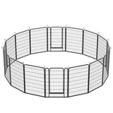 16-Piece Heavy Duty Metal Pet Playpen – Expandable Exercise Fence for Dogs, Cats & Small Animals