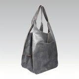 Retro PU Soft Tote Bag – Large Capacity Women’s Shoulder & Handbag (Brown/Black)