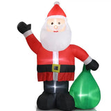 6 Ft Lighted Christmas Inflatable Decoration – Inflatable Santa Claus with Large Gift Bag, Funny Blow-Up Yard Decor with Built-in LED Lights