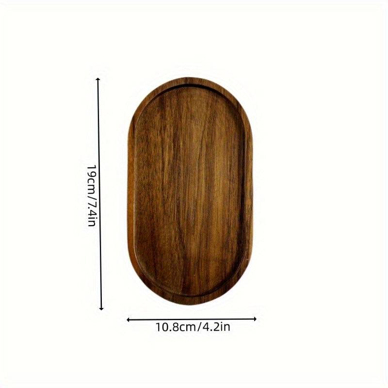 2-Piece Japanese-Style Wooden Serving Tray Set – Space-Saving, Elegant Minimalist Design