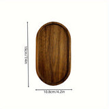 2-Piece Japanese-Style Wooden Serving Tray Set – Space-Saving, Elegant Minimalist Design