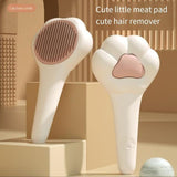 Pet Massage Hair Removal Comb – Paw-Shaped Grooming Brush for Dogs & Cats, Gentle Deshedding & Pet Hair Remover Tool