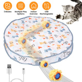 Motion-Activated Fast-Rolling Cat Toy Ball in Pouch – Rechargeable Interactive Play