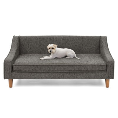 Durable Elevated Dog Sofa Bed – Modern Irregular Armrest Design with Soft Cushion for Comfortable Pet Lounging