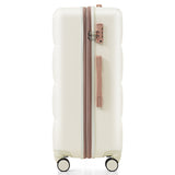4-Piece Expandable ABS Suitcase Set with USB Port