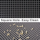 Kitty Cat Litter Mat – Honeycomb Double-Layer Waterproof Non-Slip EVA Cat Litter Pad, Washable Trapping Design for Cats & Puppies