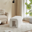 Ottoman Storage Bench – Cozy Corduroy Pet Hideaway for Cats, Dual-Purpose Living Room & Bedroom Furniture