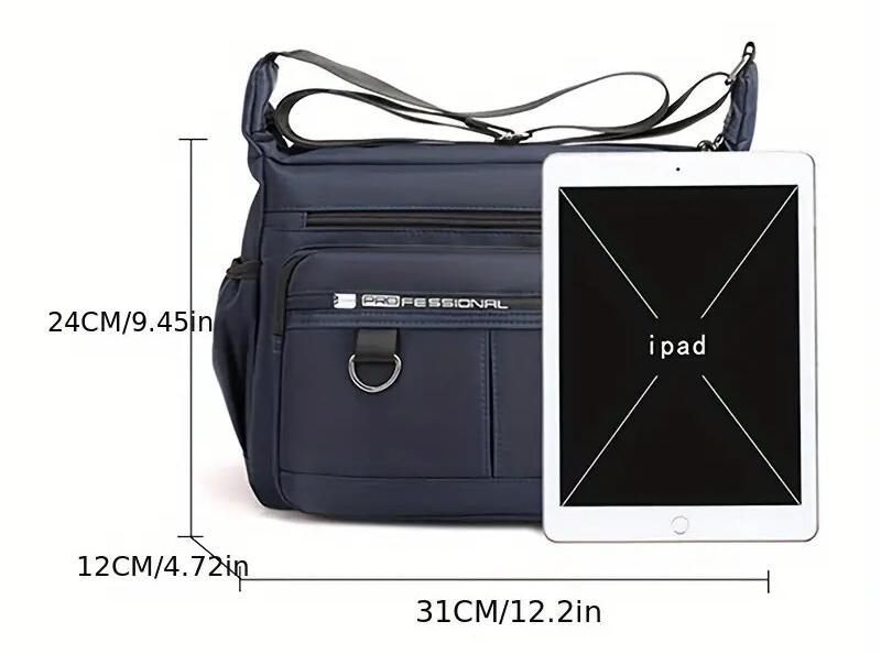 Large Capacity Men’s Waterproof Backpack – Multi-Pocket Business & Casual Shoulder Bag