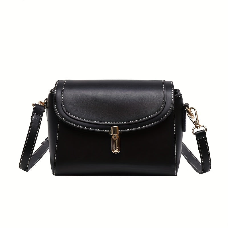 PU Leather Women’s Shoulder Bag 👜 Large Capacity Small Square Crossbody – Fashion & Commuter Tote