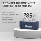 Cherlam LCD Thermometer – Digital Aquarium Temperature Monitor, Accurate Water Temperature Display for Fish Tanks