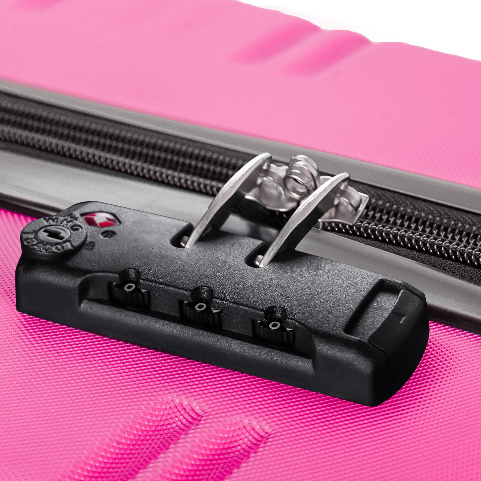 3-Piece Hard Shell Suitcase Set with TSA Locks & 360° Spinner Wheels – 20", 24", 28"