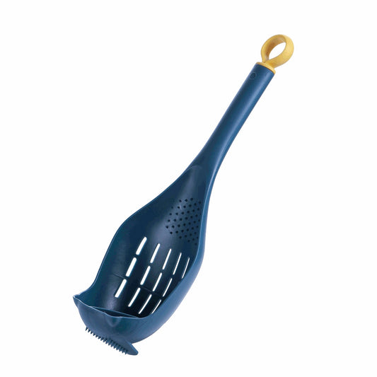Large Plastic Colander Scoop Spoon – Heat-Resistant Long-Handled Strainer for Soup, Pasta, Vegetables & More