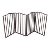Arc Wooden Pet Gate – Freestanding & Folding Dog Safety Barrier for Doorways, Stairs & Indoor Spaces