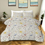 3-Piece Mushroom Decoration Comforter Set – Soft Microfiber, Includes Comforter & 2 Pillowcases, Available in Twin/Full/Queen/King