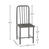 3-Piece Modern Bistro Set for 2 - Square Glass Dining Table with 2 Chairs