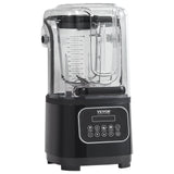 VEVOR Professional Quiet Blender - 1800W Commercial Blender with Sound Shield for Smoothies & Ice Crushing