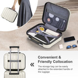 2-Piece Carry-On Luggage Set (20" & 14") - Expandable Hardshell Spinner with Personal Tote Bag