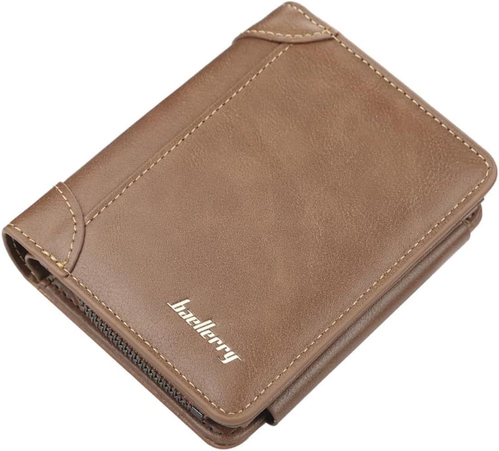 Stylish Brown & Khaki Men’s Leather Wallet