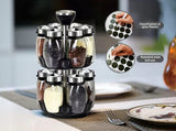 Revolving Spice Rack Organizer – 12 Empty Jars Rotating Countertop Seasoning Tower 🌿🧂