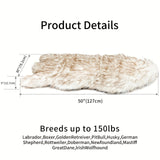 Luxury Faux Fur Dog Bed – 5" Thick Super Soft Memory Foam with Removable Cover for Ultimate Comfort