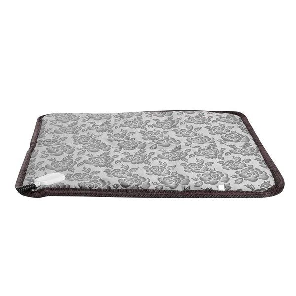 Pet Heating Pad Waterproof Electric Mat – Adjustable Warm Blanket, Gray (45 × 45 cm)